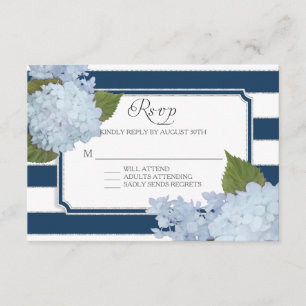 UAWG Hydrangea-moderner eleganter RSVP Karte