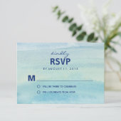 UAwg im Wasserfarben/Hochzeitskarten RSVP Karte (Stehend Vorderseite)