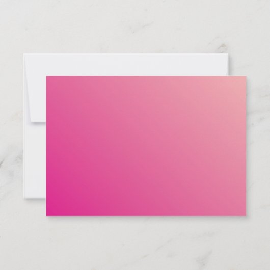 UAWG INFO CARD Moderner, hübscher, hellrosa Qrcode RSVP Karte (Rückseite)