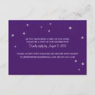 UAWG Information Card Whimsy Fireflies RSVP Karte