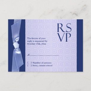UAWG Jewish Wedding Ribbon Card RSVP Karte