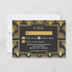 UAWG Kartenzwanziger jahre reagieren Vintage RSVP Karte