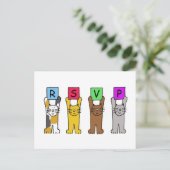 UAWG Katzen Einladungspostkarte (Stehend Vorderseite)