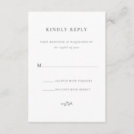 UAWG Kindly Reply Wedding Enclosure Card Begleitkarte