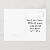 UAWG lade Postkartenschwarz und Gold ein Einladungspostkarte (Rückseite)