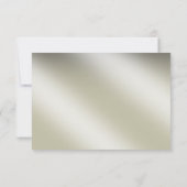 UAWG Las Vegas Art Deco | Silberschwarz RSVP Karte (Rückseite)