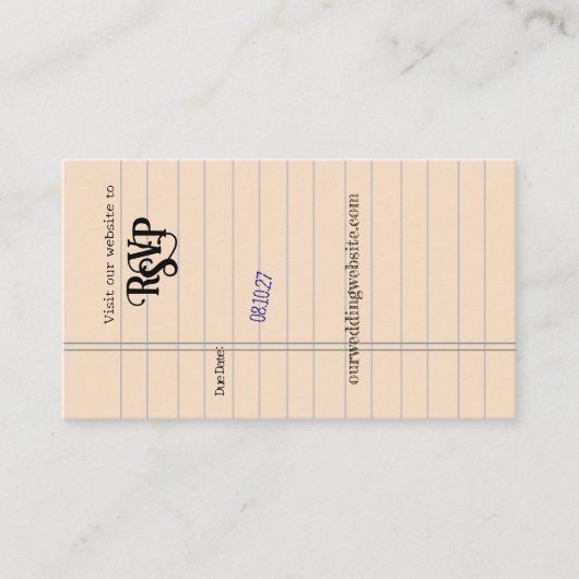 UAWG Library Termincard Visitenkarte (Vorderseite)