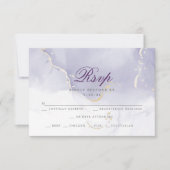 UAWG | Lilac Watercolor RSVP Karte (Vorderseite)