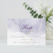 UAWG | Lilac Watercolor RSVP Karte (Stehend Vorderseite)