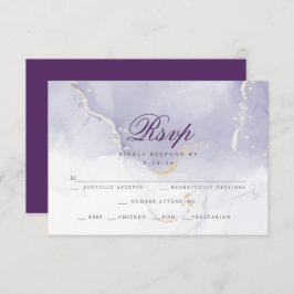 UAWG | Lilac Watercolor RSVP Karte