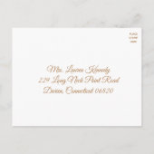 UAWG Mandala Brown Boho Indian Wedding Modern Einladungspostkarte (Rückseite)