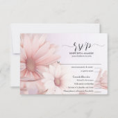 UAWG Margarita rosa elegante RSVP Karte (Vorderseite)