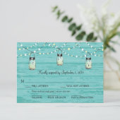 UAWG Mason Jar Wedding RSVP Karte