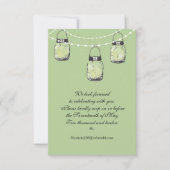 UAWG Mason Jar Wedding RSVP Karte (Vorderseite)
