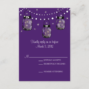 UAWG Maurer-Glas-Hochzeit RSVP Karte