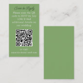 UAWG mit einer QR-Scan-Karte Platzkarte (Vorne/Hinten)