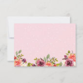 UAWG mit Essensauswahl Aquarellfarbener Ankerplatz RSVP Karte (Rückseite)