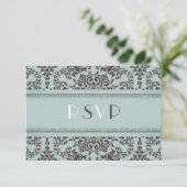 UAWG mit Food Option Hochzeitskarte RSVP Karte (Stehend Vorderseite)