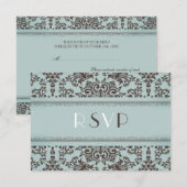 UAWG mit Food Option Hochzeitskarte RSVP Karte (Vorne/Hinten)