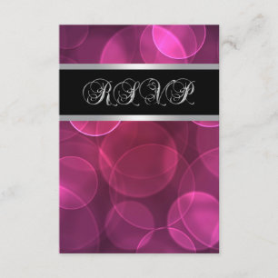 UAwg mit heißen rosa Blasen RSVP Karte