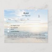 UAWG mit Menü Template Beach Zielküste Postkarte (Vorderseite)