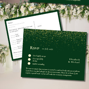 UAWG mit Menüvorlage Emerald Green Gold UAWG Postkarte