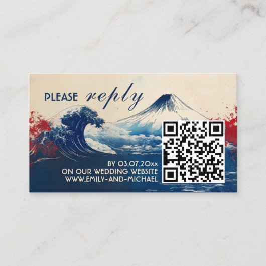 UAWG mit QR-Code Japonesque Harmonie mit Fuji Begleitkarte (Vorderseite)