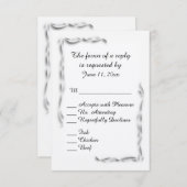 UAwg mit Weißakzenten RSVP Karte (Vorne/Hinten)