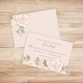 UAWG Modern Eleganter Minimalistischer Korallenpfi RSVP Karte