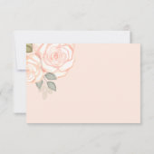 UAWG Modern Eleganter Minimalistischer Korallenpfi RSVP Karte (Rückseite)