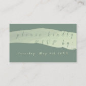 UAWG Moderne Aquamarine Abschlusskarte Begleitkarte (Vorderseite)