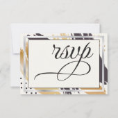 UAWG | Moderne Farbstiche und Typografie RSVP Karte (Vorderseite)