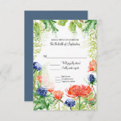 UAWG Moderne Wasserfarbe Herbstmuschel in Siegel RSVP Karte (Vorne/Hinten)