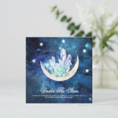 *~* UAWG MOON STARS CRYSTAL AR14 Website Hochzeit Einladung (Stehend Vorderseite)