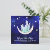 *~* UAWG MOON STARS CRYSTAL Website AR14 Wedding Einladung (Stehend Vorderseite)
