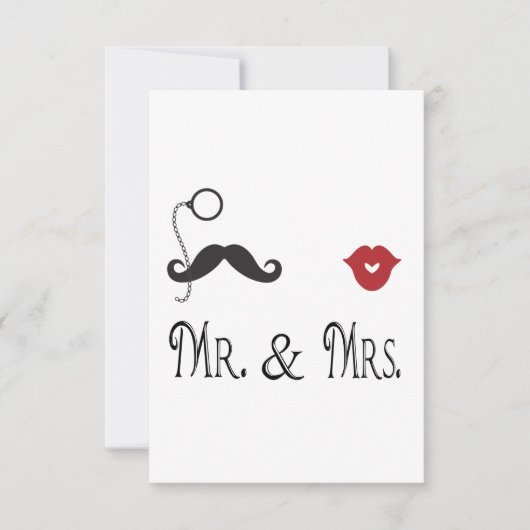 UAWG Mr. & Mrs. Cards RSVP Karte (Vorderseite)