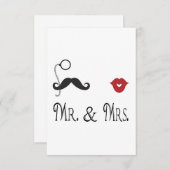 UAWG Mr. & Mrs. Cards RSVP Karte (Vorne/Hinten)