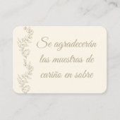 UAwg Muestra de Cariño en Sobre Champagne Begleitkarte (Vorderseite)