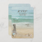 UAWG Nautical Net Vow Erneuerung RSVP Karte (Vorne/Hinten)