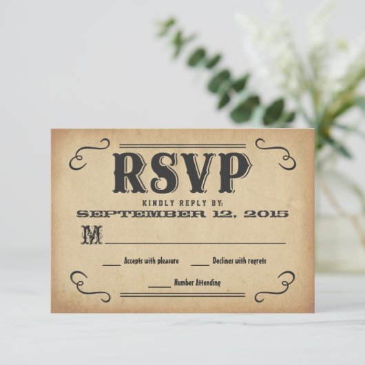 UAWG Old West Rustic Wedding Antwort (Stehend Vorderseite)