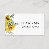 UAWG Online-Handschrift für Sonnenblumen und Eukal Begleitkarte (Rückseite)