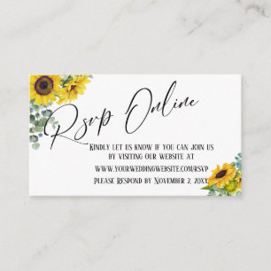 UAWG Online-Handschrift für Sonnenblumen und Eukal Begleitkarte
