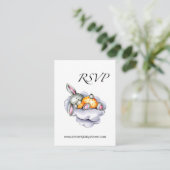 UAWG Online Little Bunny Baby Dusche Umschließung Begleitkarte (Stehend Vorderseite)