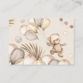 UAWG Online Teddy Bear Baby Bear Babydusche Begleitkarte (Rückseite)