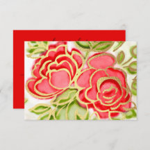 UAWG Painted Watercolor-Rote Rosen