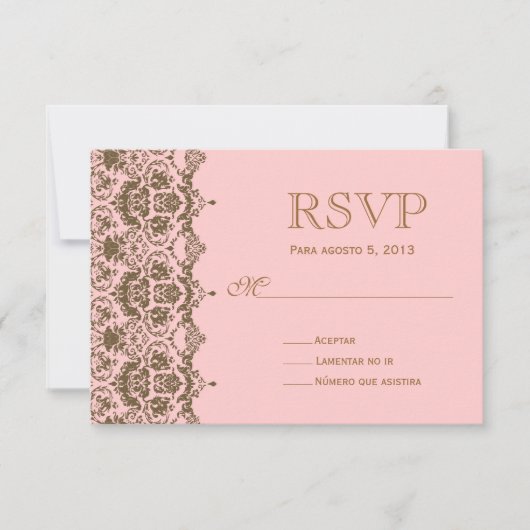 UAWG para boda en español / Wedding Rsvp (Vorderseite)