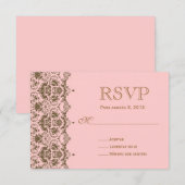UAWG para boda en español / Wedding Rsvp Karte (Vorne/Hinten)