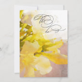 ~* UAWG Peach WE VOR15 QR WEDDING Einladung (Vorderseite)