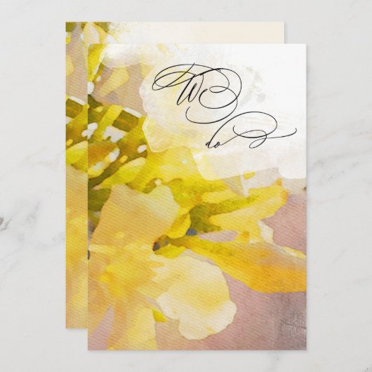 ~* UAWG Peach WE VOR15 QR WEDDING Einladung (Vorne/Hinten)