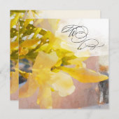 *~* UAWG Pfirsichfarben Floral AR15 QR WEDDING Einladung (Vorne/Hinten)